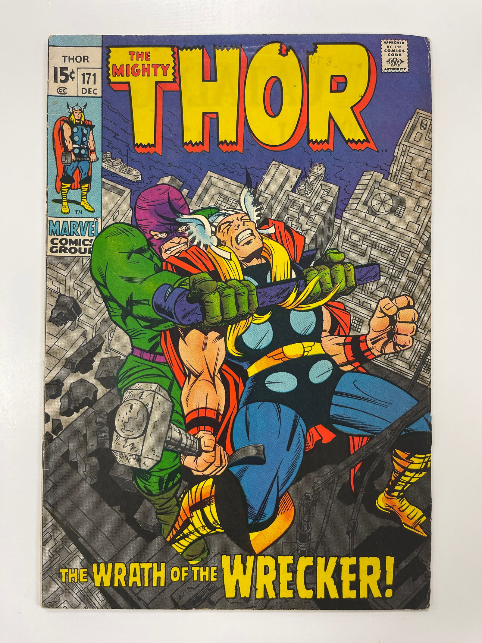 Thor #171 December 1969 "The Wrath Of The Wrecker!" 15 Cent Silver Age!!: Thor #171 December 1969 "The Wrath Of The Wrecker!" 15 Cent Silver Age!!