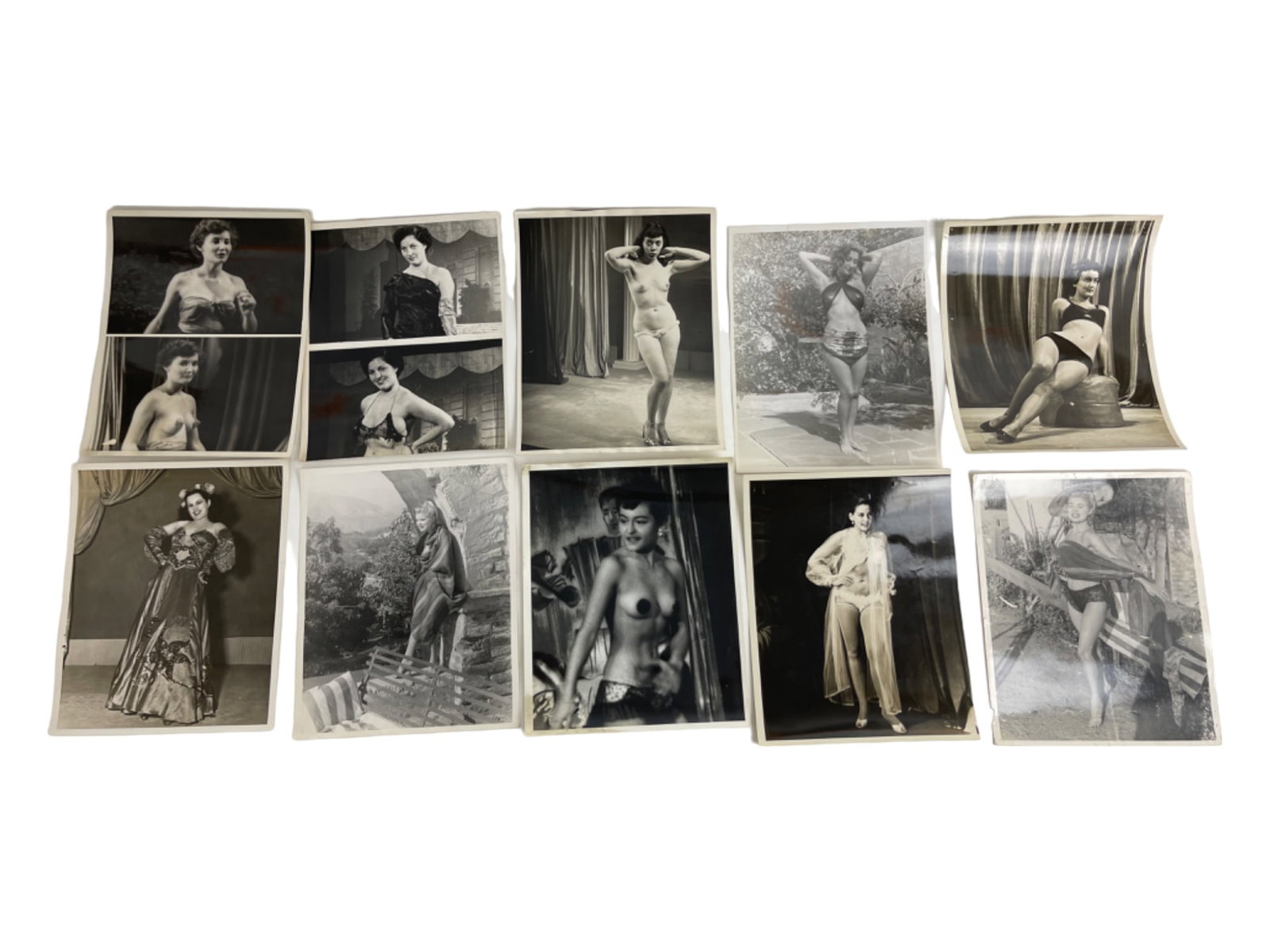 Vintage 1950's Original Burlesque Nude Pin up Model Risque Photo 8x10 Black & White Photographs: Vintage 1950's Original Burlesque Nude Pin up Model Risque Photo 8x10 Black & White Photographs