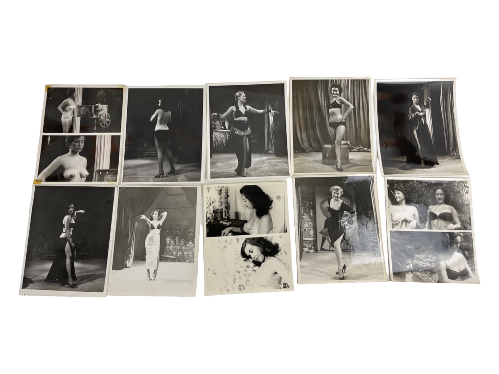 Vintage 1950's Original Burlesque Nude Pin up Model Risque Photo 8x10 Black & White Photographs: Vintage 1950's Original Burlesque Nude Pin up Model Risque Photo 8x10 Black & White Photographs