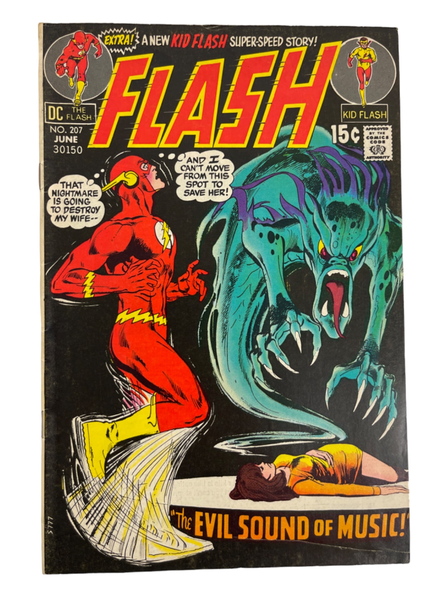 Vintage Flash #207 1971 DC Comic Book (1 of 3)
