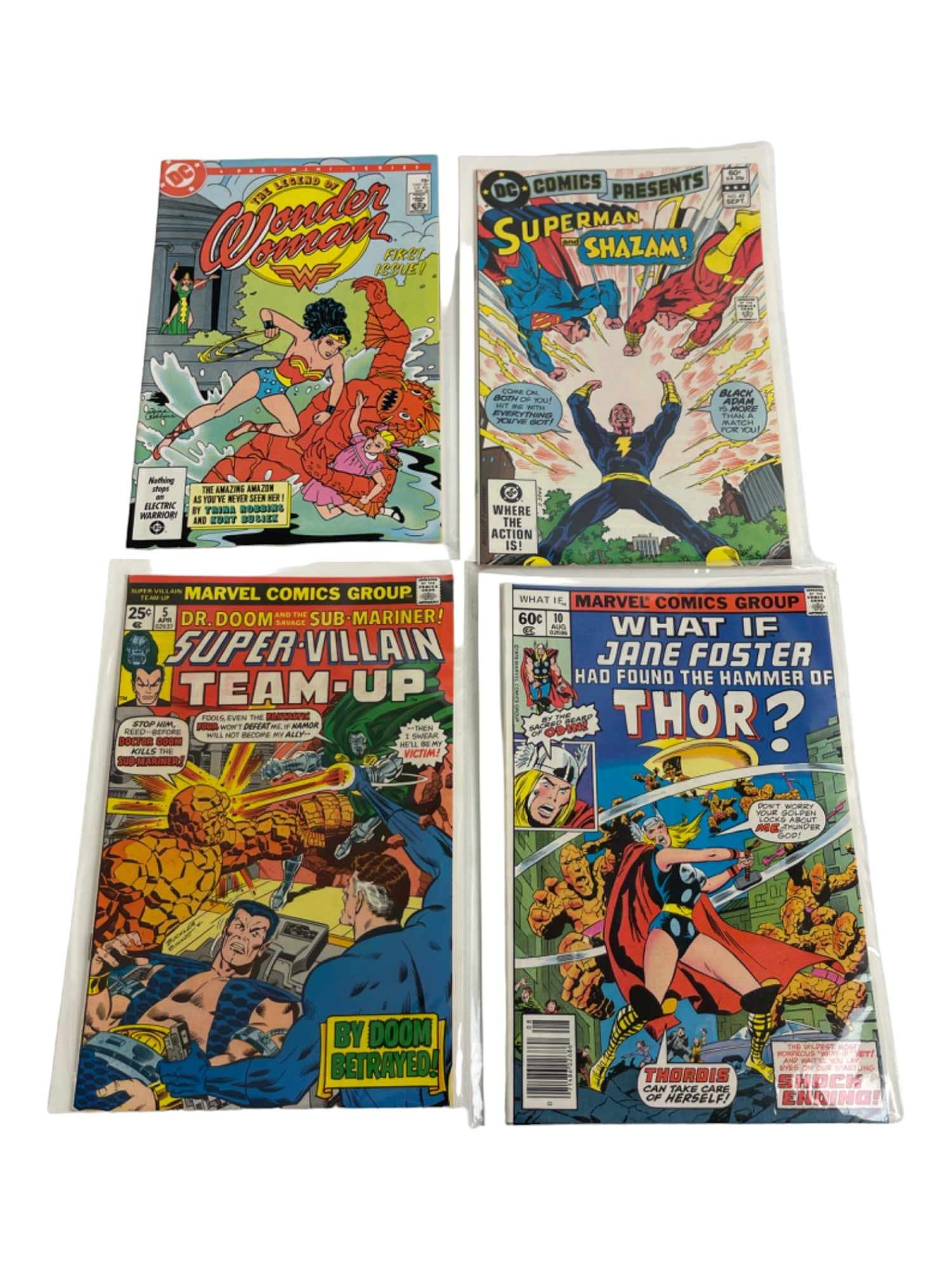 Vintage Mixed Marvel DC Comic Book Including Wonder Woman Collection Lot of 4 (1 of 2)