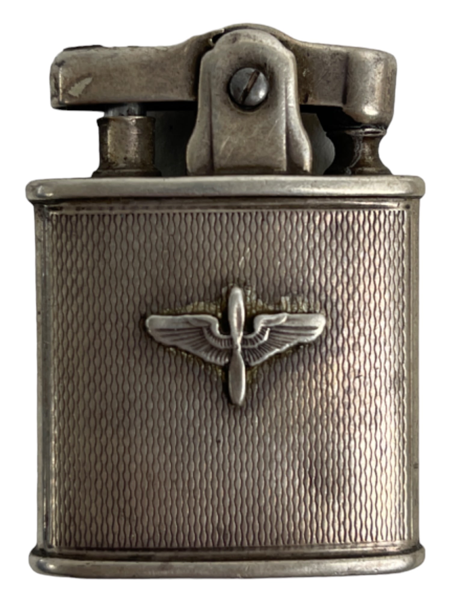 STERLING SILVER RONSON LIGHTER WW2 AIRFORCE WINGS VINTAGE (1 of 5)