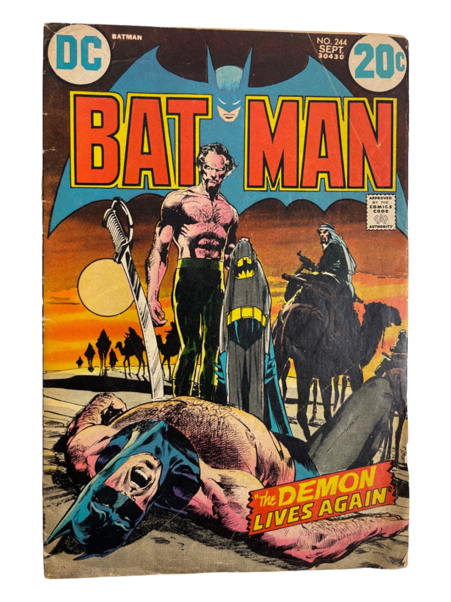 Batman #244 DC 1972 Ra's Al Ghul Battle RARE Neal Adams Cover (1 of 3)