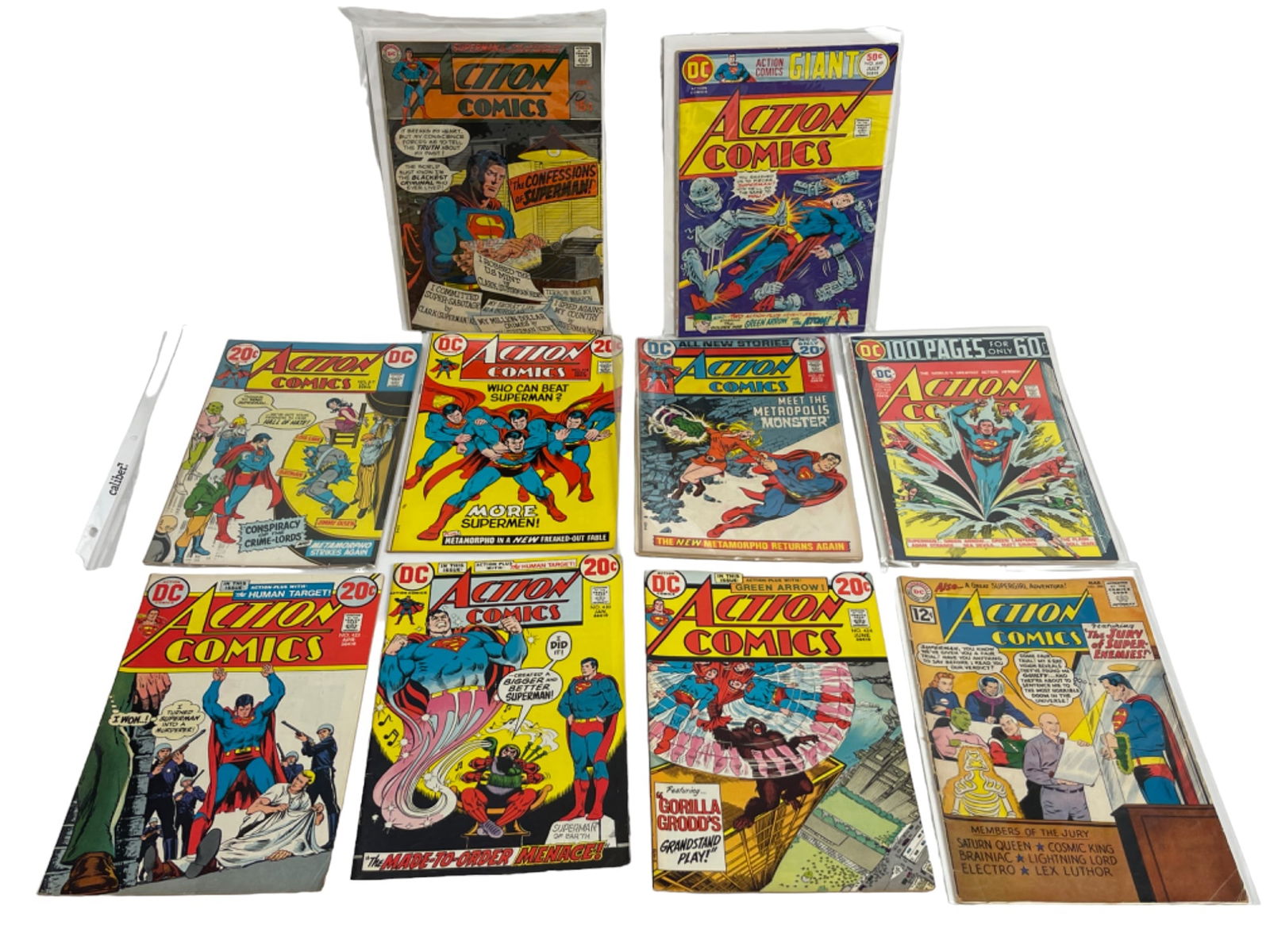 Vintage Action Comics Marvel DC Comic Book Collection Lot of 9 (1 of 6)
