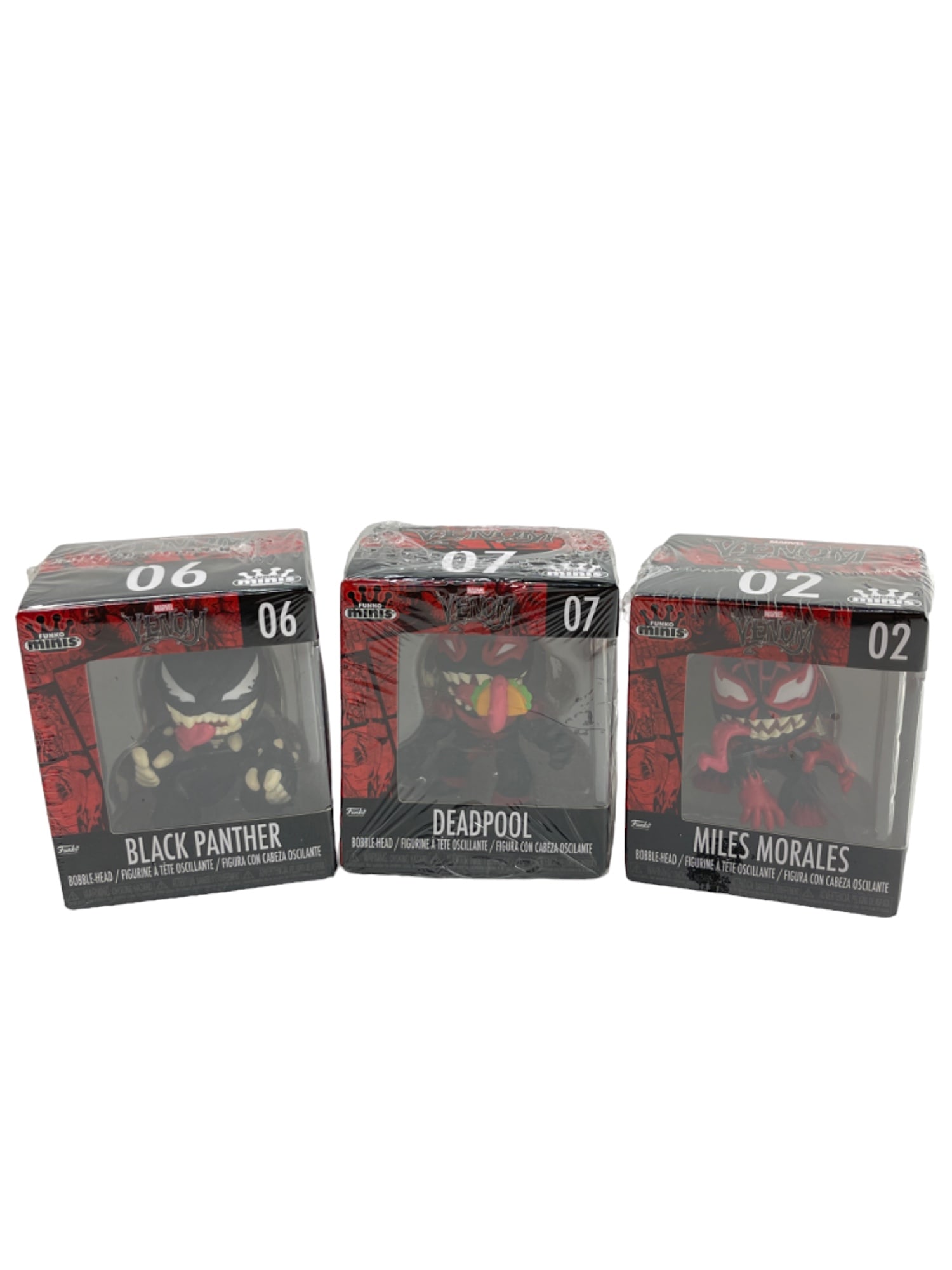 Marvel Venom Funk Minis Miles Morales Deadpool Black Panther Sealed Figures (1 of 5)