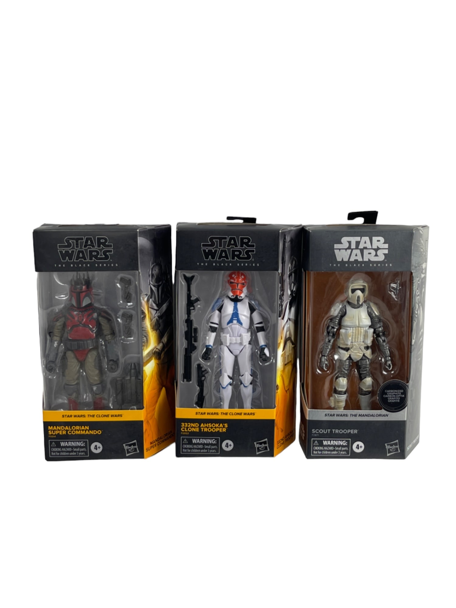 Star Wars The Black Series Scout Trooper Ahsoka's Clone Trooper Super Commando Sealed Action Figures (1 of 6)