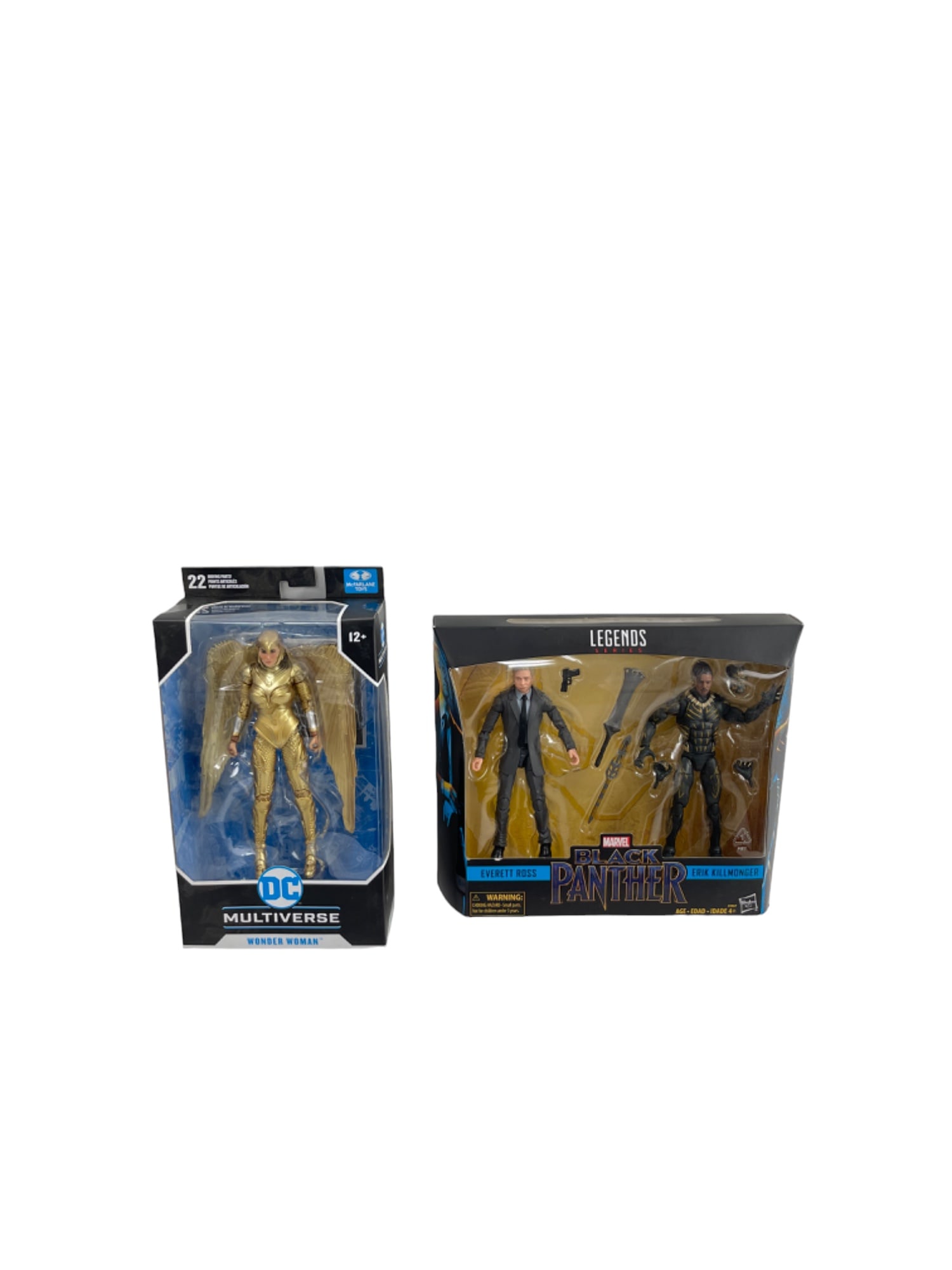 Marvel Legends Killmonger & Eric and DC universe Wonder Woman Sealed Action Figures (1 of 5)