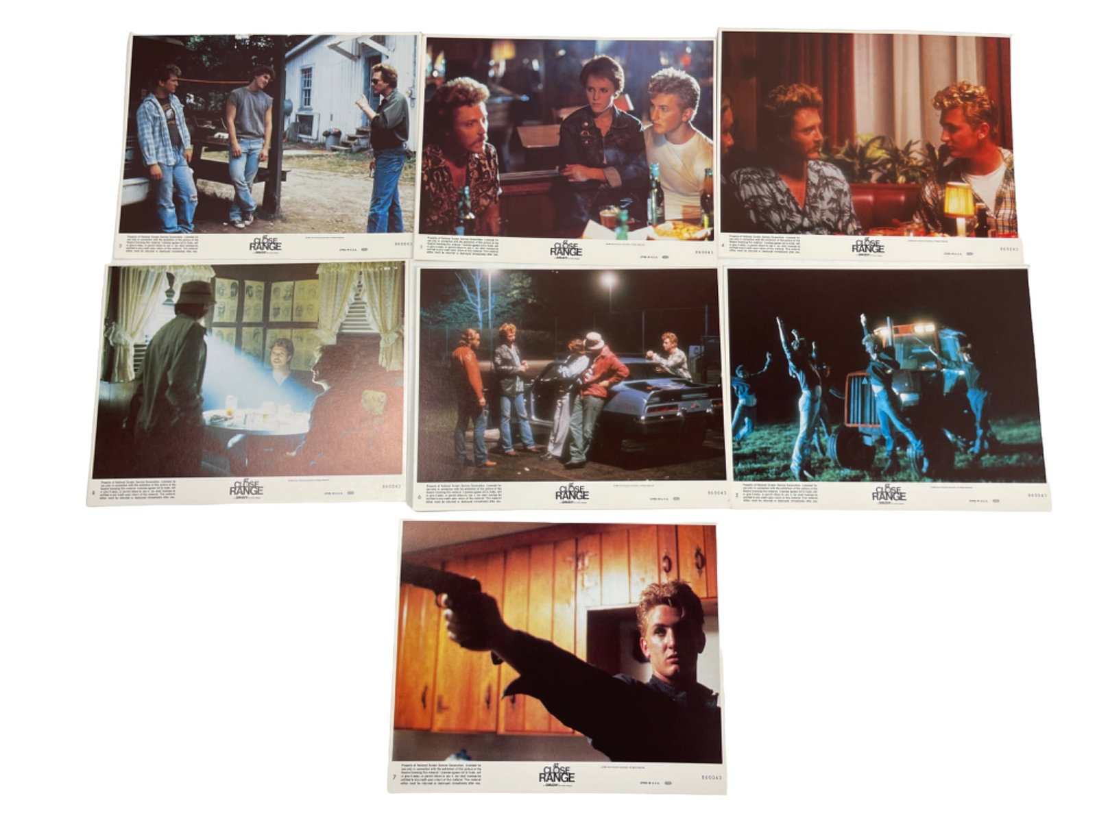 Vintage Original "At Close Range" 1986 Movie Film Lobby Card Collection Lot: Vintage Original "At Close Range" 1986 Movie Film Lobby Card Collection Lot of 6.