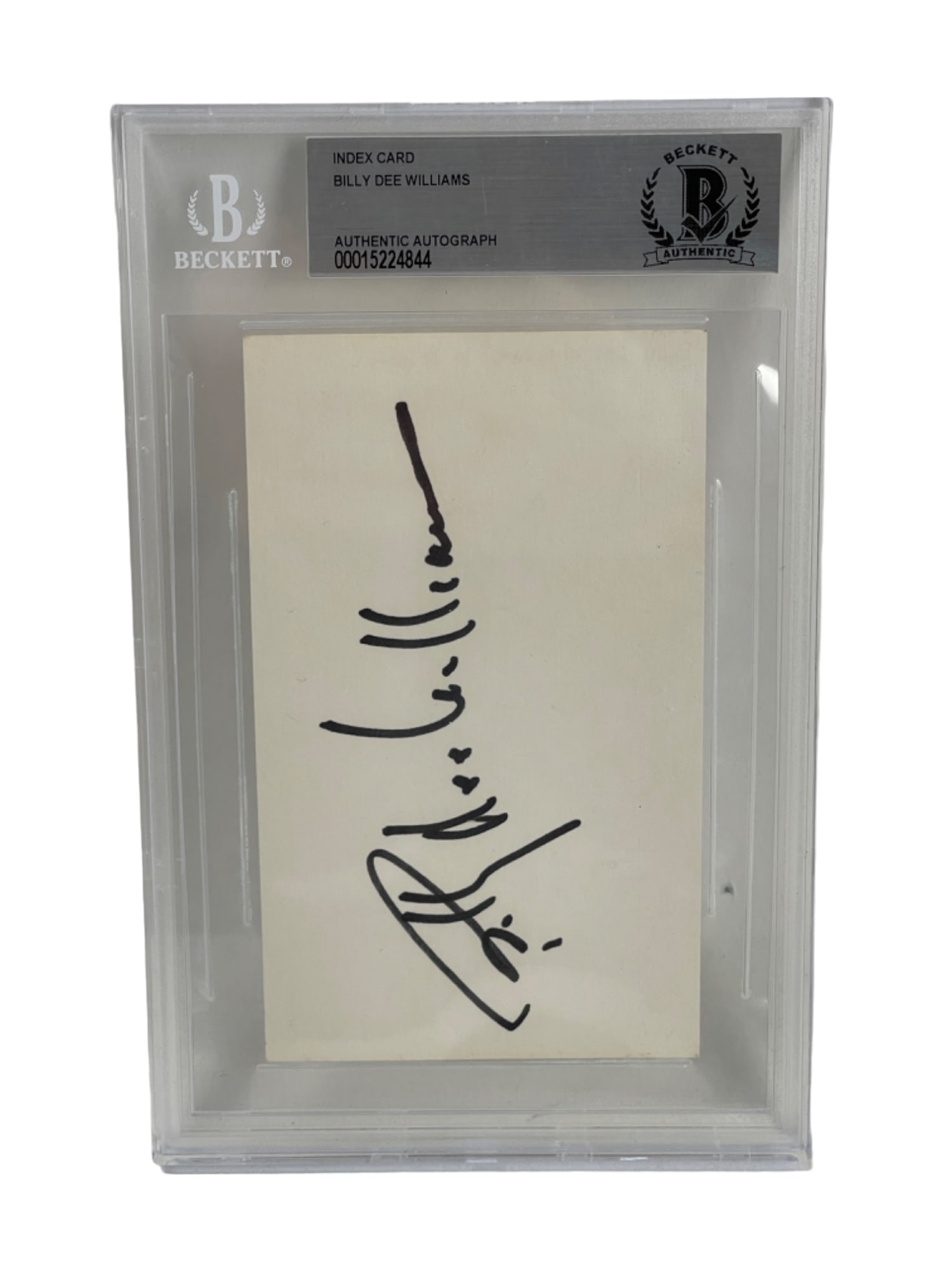 Billy Dee Williams Signed Index Card Autograph Beckett Authentic (1 of 3)