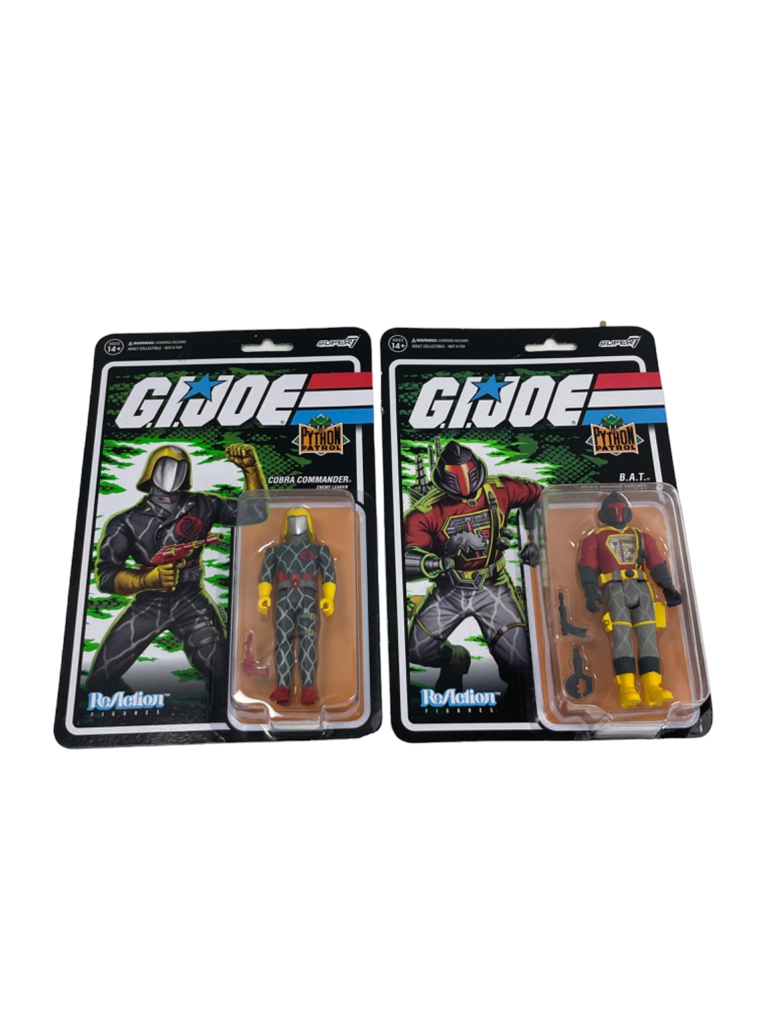 GI Joe Python Patrol Cobra Commander & BAT Sealed Action Figures (1 of 5)