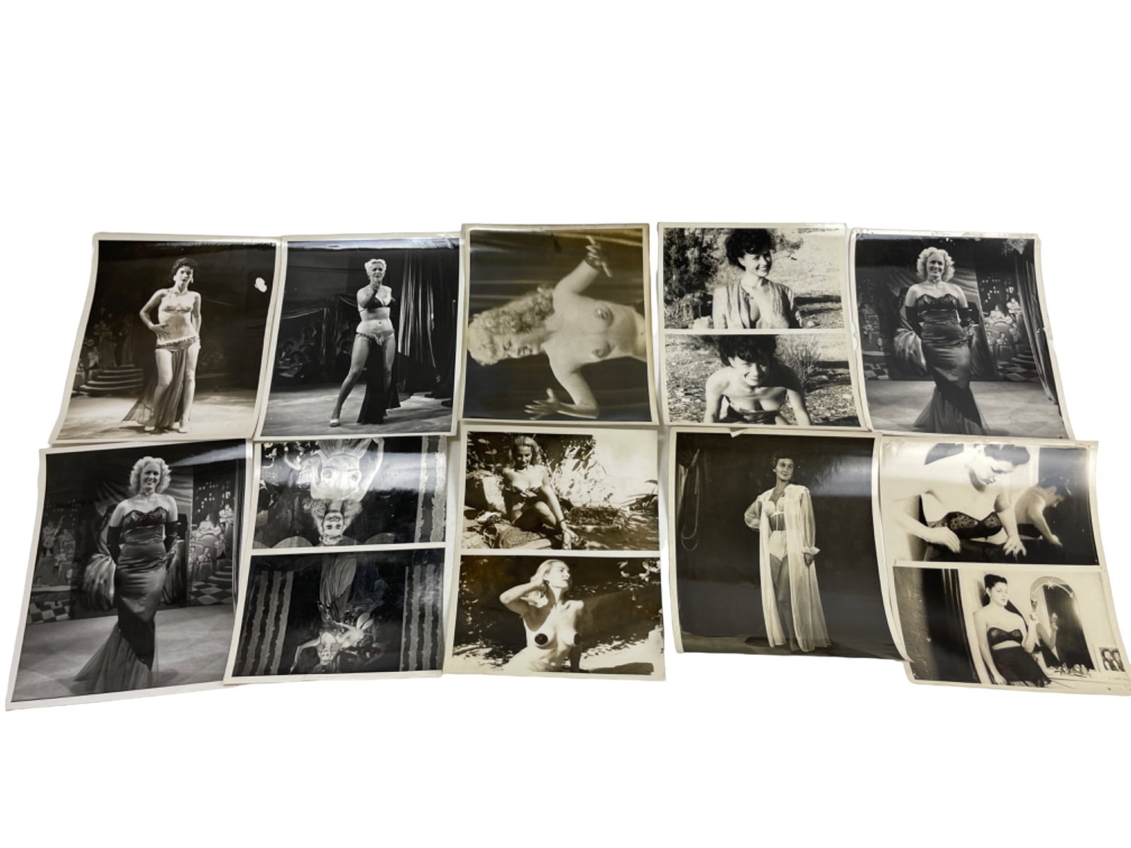 Vintage 1950's Original Burlesque Nude Pin up Model Risque Photo 8x10 Black & White Photographs: Vintage 1950's Original Burlesque Nude Pin up Model Risque Photo 8x10 Black & White Photographs