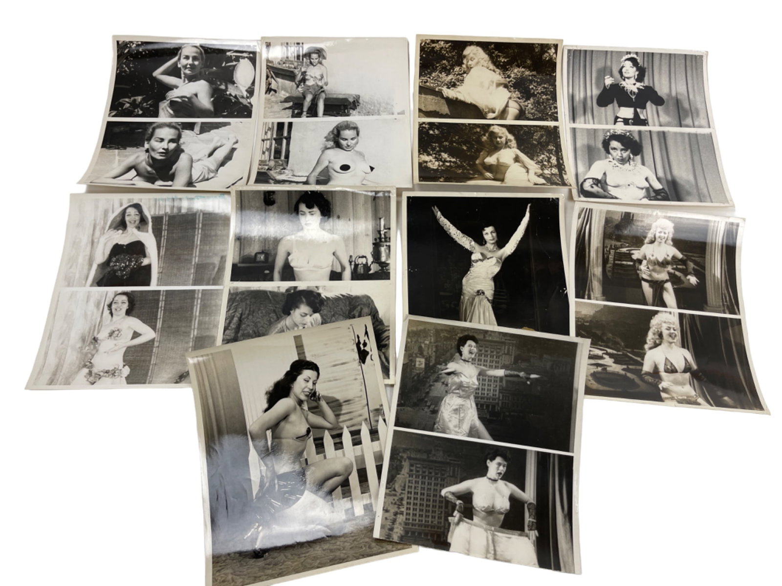 Vintage 1950's Original Burlesque Nude Pin up Model Risque Photo 8x10 Black & White Photographs: Vintage 1950's Original Burlesque Nude Pin up Model Risque Photo 8x10 Black & White Photographs
