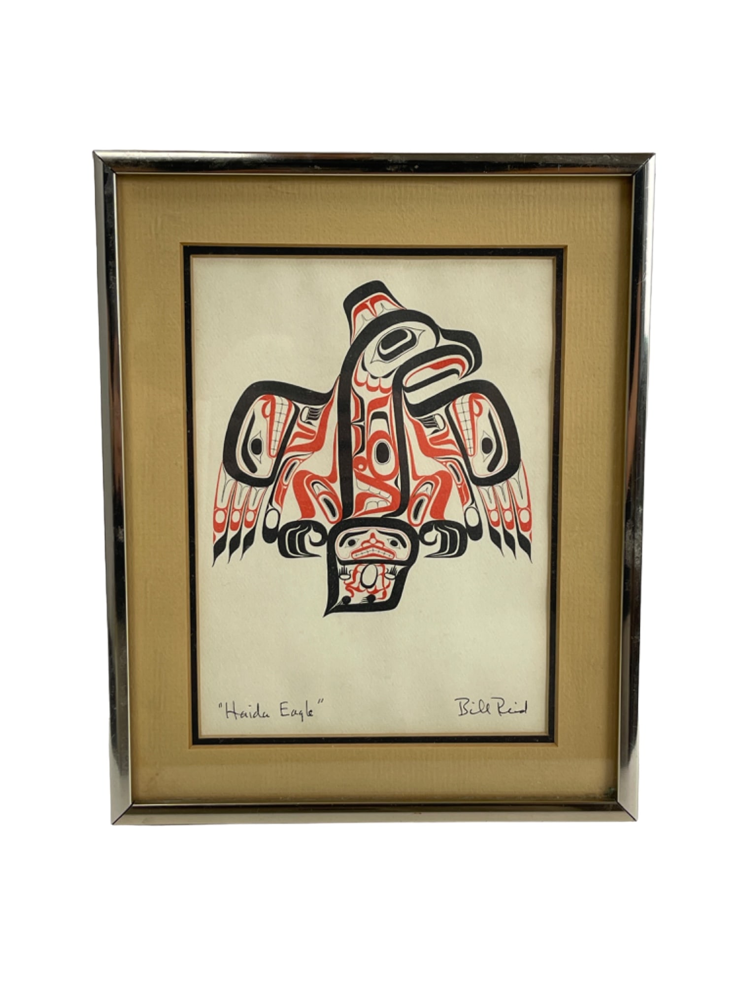 Serigraph painting by Bill Reid (1920-1998 Canada) Haida Eagle: Bill Reid (1920-1998 Canada) Haida Thunderbird 1981 Serigraph Print