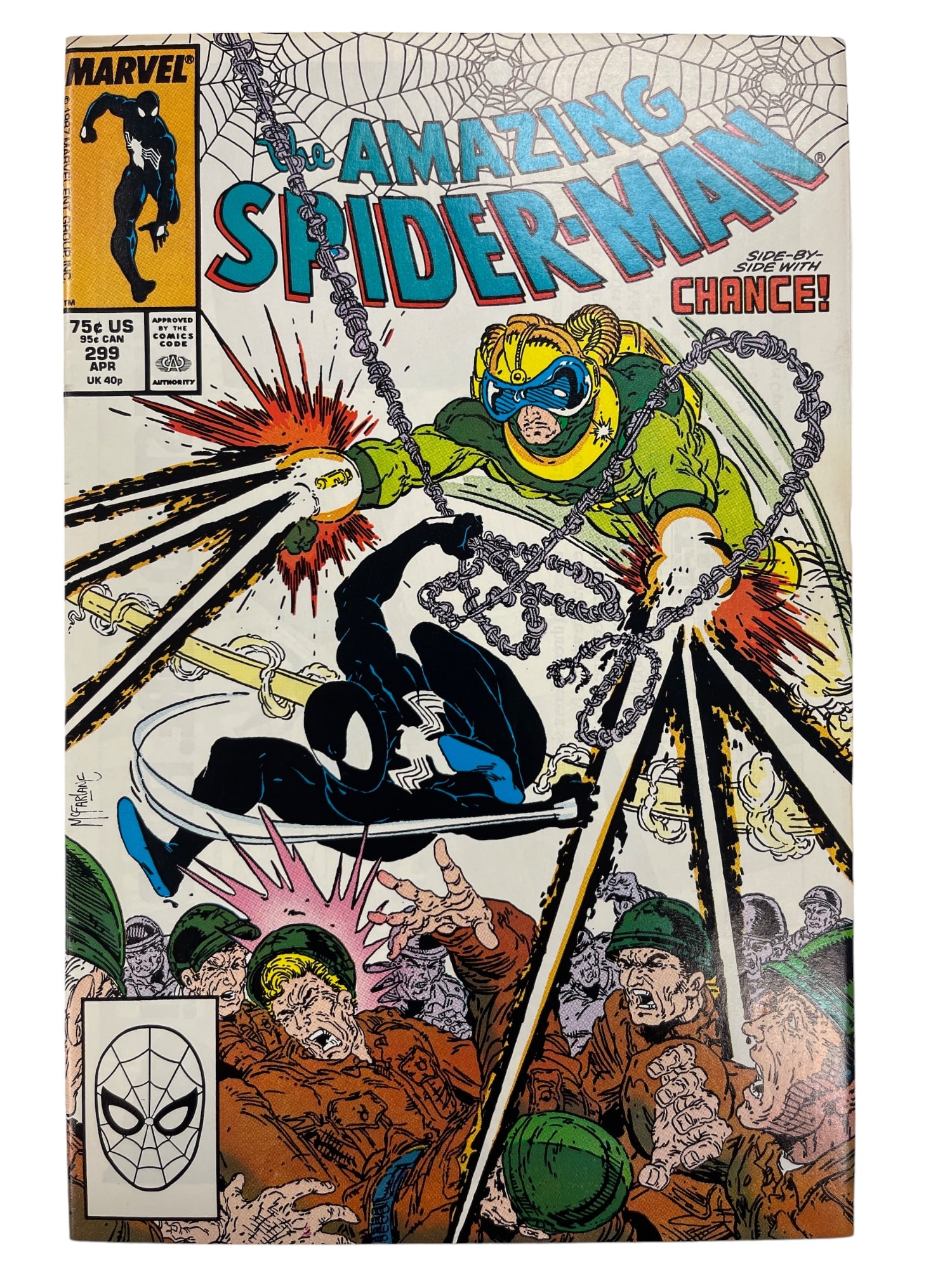Amazing Spider-Man Marvel 299 Venom Cameo Chance Appearance 1988: Amazing Spider-Man Marvel 299 Venom Cameo Chance Appearance 1988