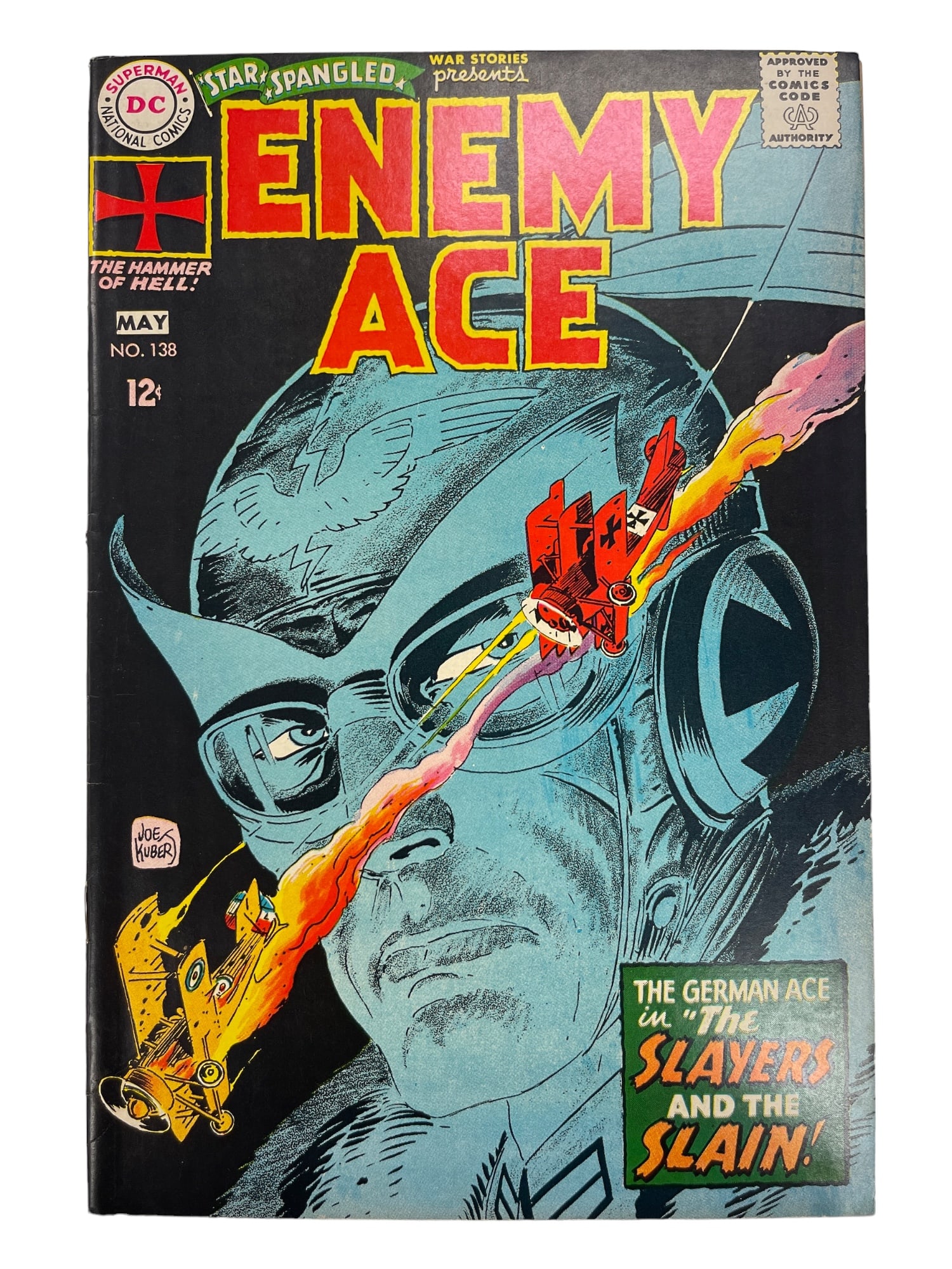 Star Spangled War Stories #138 1968 DC 1st app of Enemy Ace since Showcase (1 of 3)