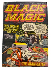 Black Magic #19 Prize Publications 1952 Golden Age Jack Kirby Cover Rare Hooror Pulp
