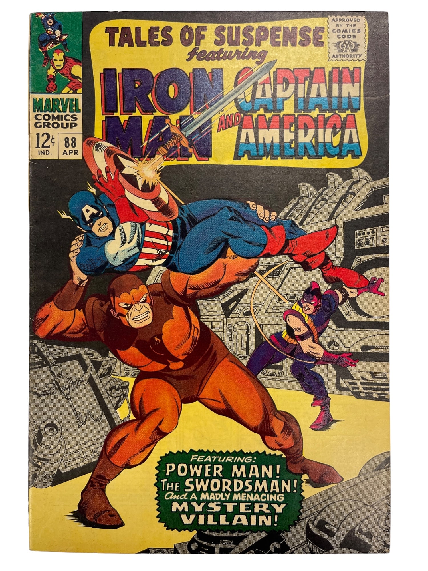 TALES OF SUSPENSE #88 MARVEL 1967  Mole Man Swordsman & Power Man (1 of 3)