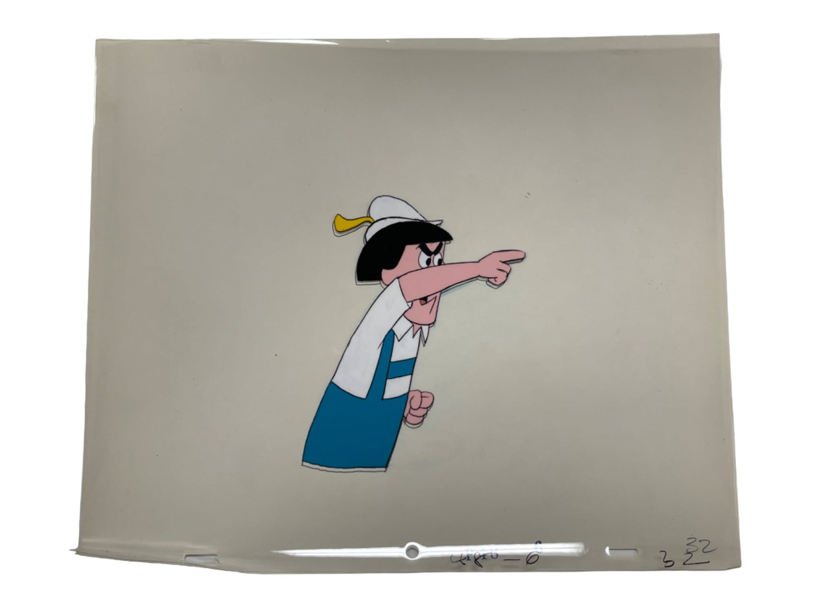 THE THREE STOOGES VINTAGE ANIMATION CARTOON SHOW CEL AND DRAWING PRODUCTION: THREE STOOGES VINTAGE ANIMATION CARTOON SHOW CEL AND DRAWING PRODUCTION 12 1/2 X 10 1/2 INCHES