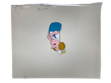 THE THREE STOOGES VINTAGE ANIMATION CARTOON SHOW CEL AND DRAWING PRODUCTION
