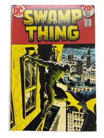 SWAMP THING #7 DC WEIN WRIGHTSON 1973 WHITE PAGES 1ST MEETING BATMAN