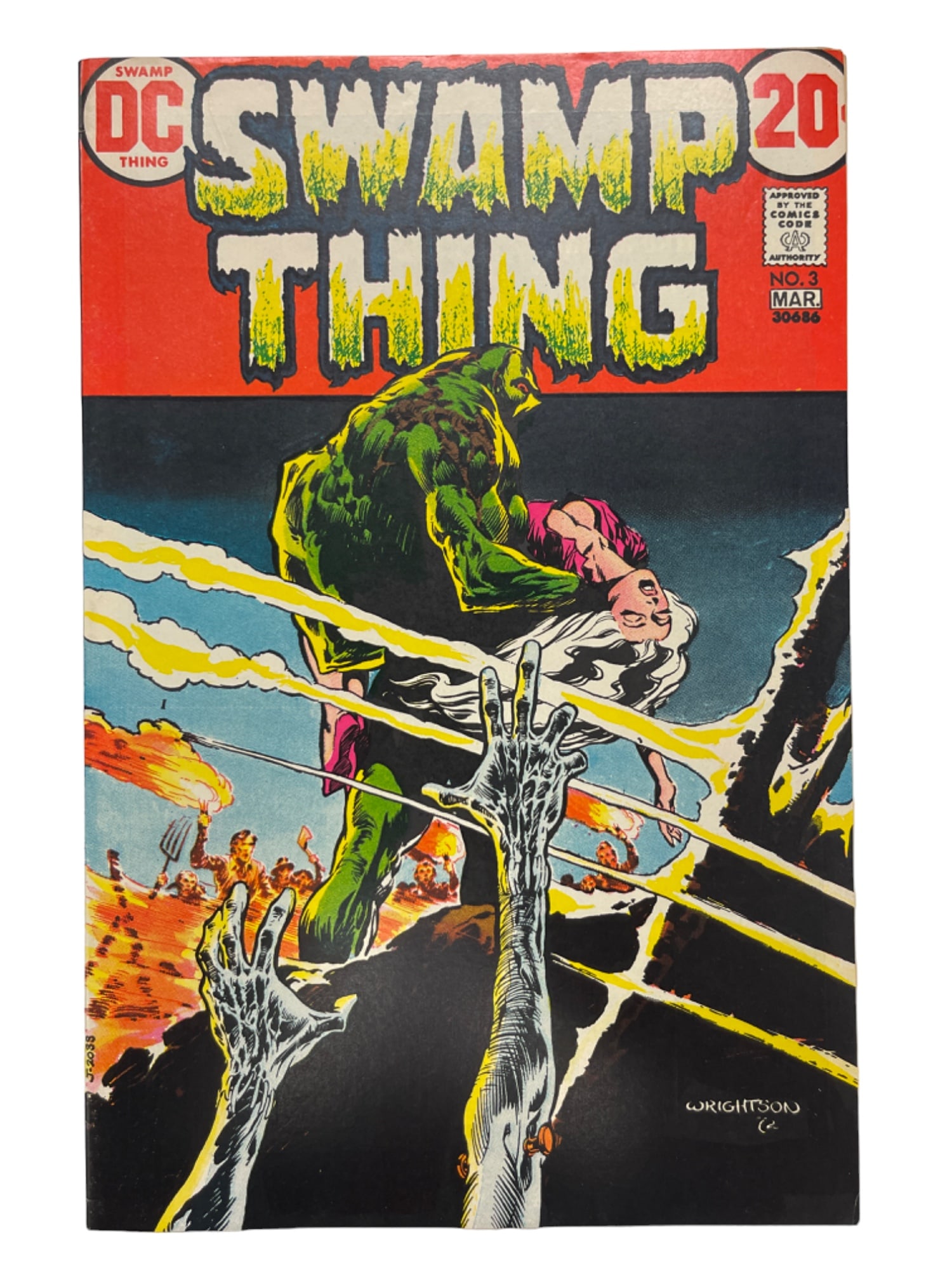 SWAMP THING #3 (DC 1973)  KEY 1st PATCHWORK MAN  ABIGAIL ARCANE (1 of 3)