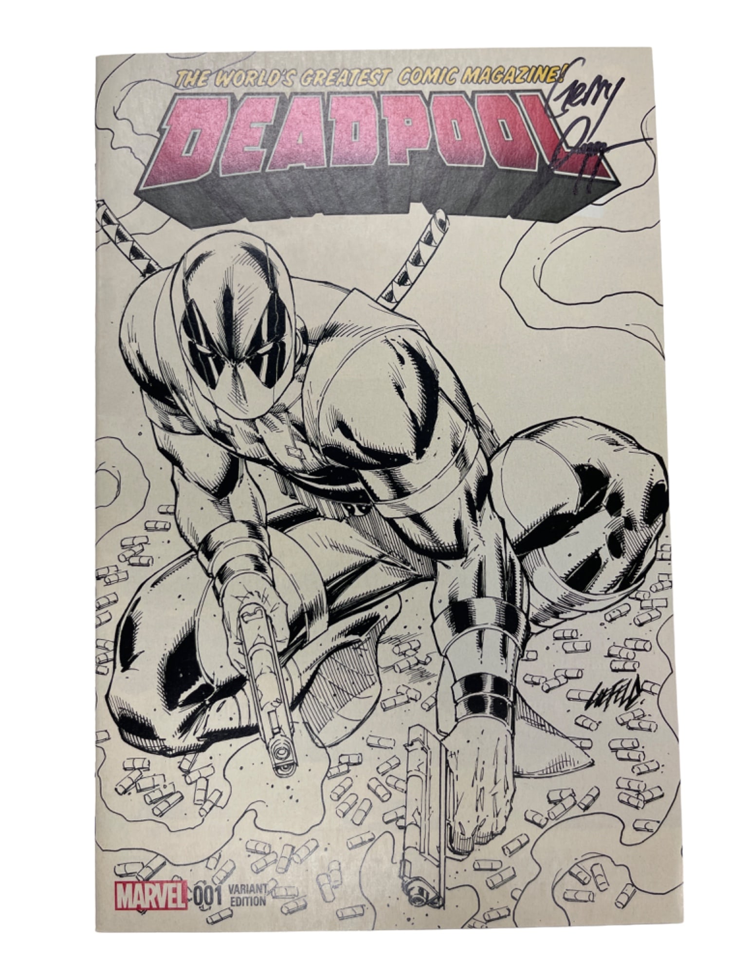 DEADPOOL # 1 EXCLUSIVE SKETCH VARIANT SIGNED (1 of 4)