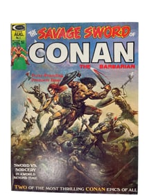 Savage Sword of Conan The Barbarian #1 Marvel Comics 1974