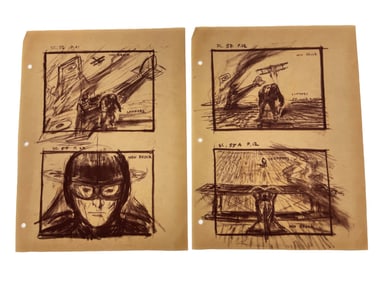 Mentor Huebner Movie Illustration Storyboard Concept Drawing Art