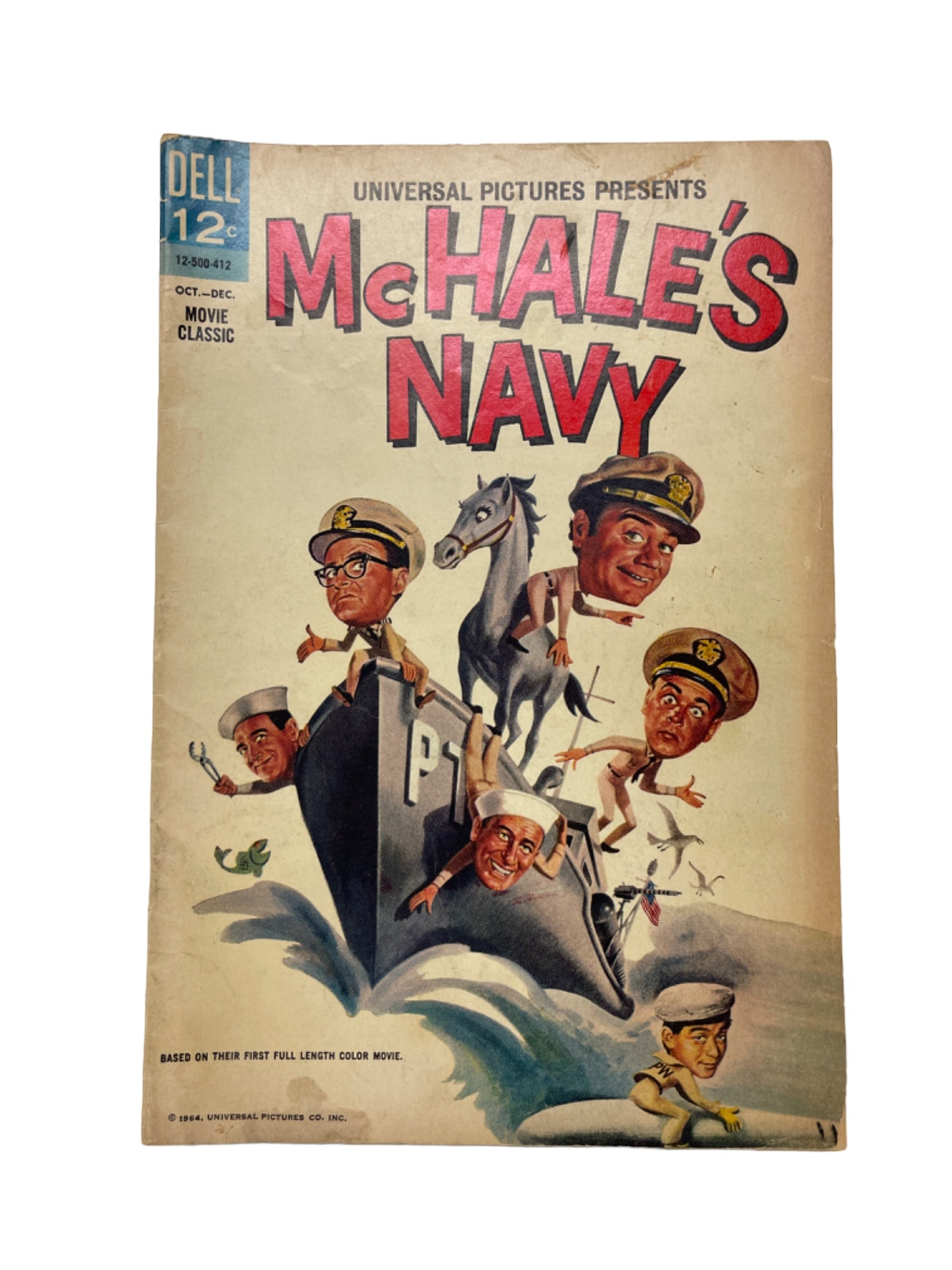 1964 RARE 1st ISSUE " MCHALE'S NAVY " DELL COMIC BOOK ORIGINAL HIGH GRADE (1 of 3)