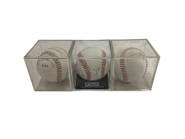 Vintage Signed Baseball Collection Lot