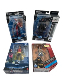 DC Batman Who Laughs Harley Quinn Wonder Woman Robin Sealed Action Figure Collection Lot