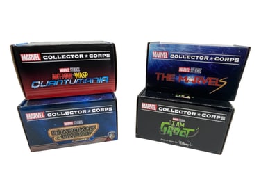 Marvel Collector Corps The Marvels Groot Ant Man & The Wasp and Guardians Sealed Boxes