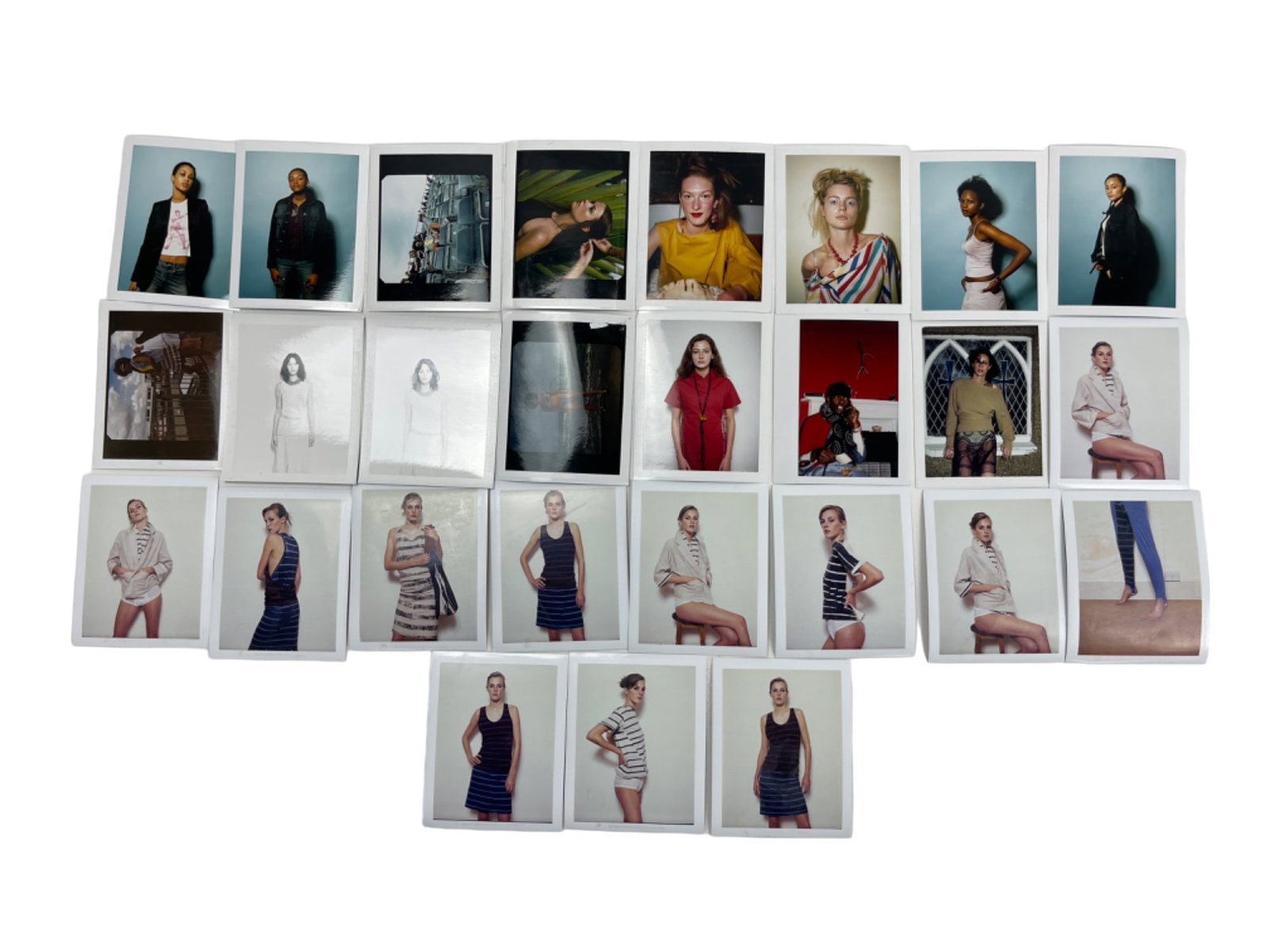 Vintage Polaroid Photo European French English Model Fashion Photographs James Mountford: Vintage Polaroid Photo European French English Model Fashion Photographs James Mountford. Lot of 27.