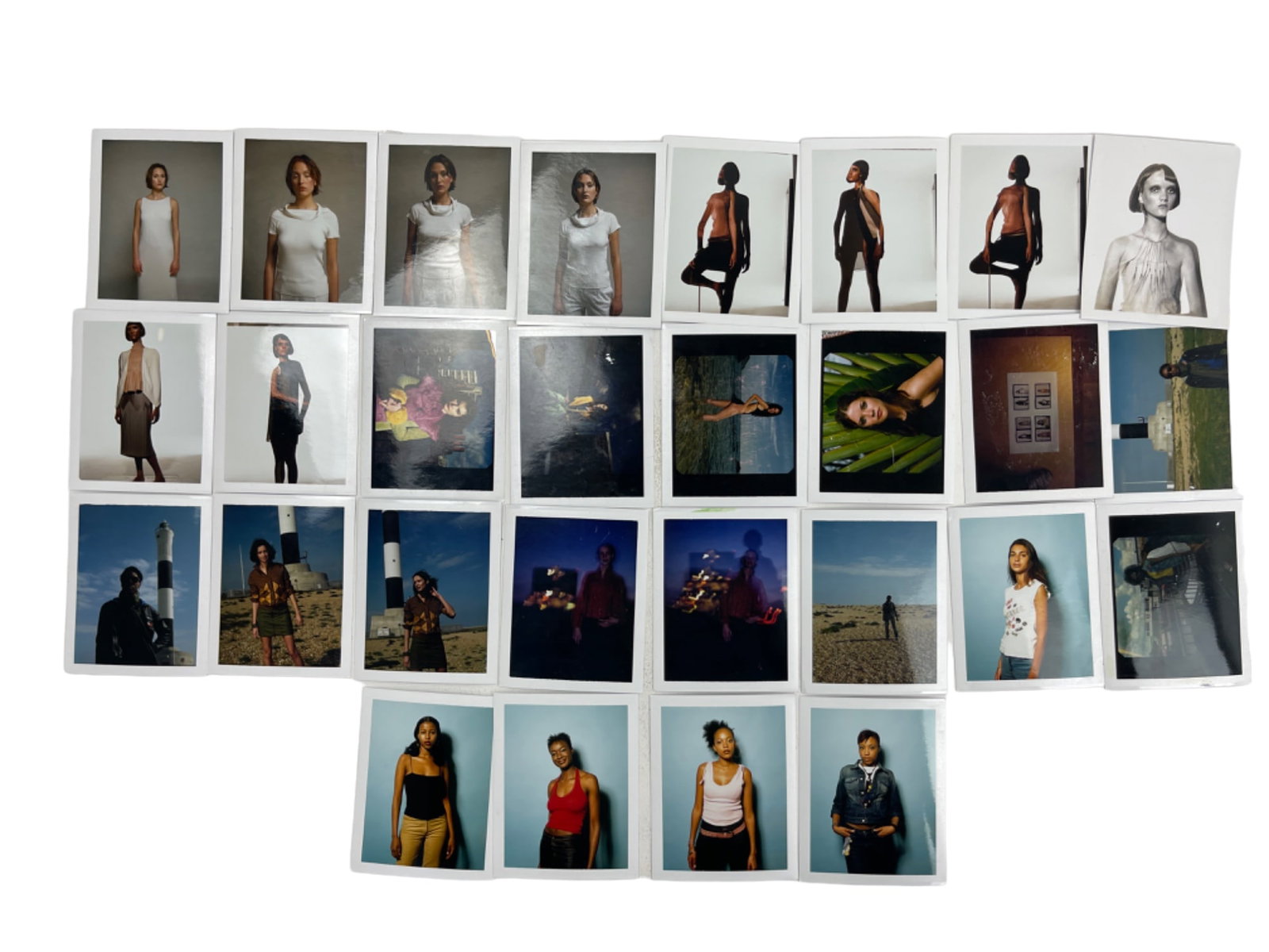 Vintage Polaroid Photo European French English Model Fashion Photographs James Mountford: Vintage Polaroid Photo European French English Model Fashion Photographs James Mountford. Lot of 27.