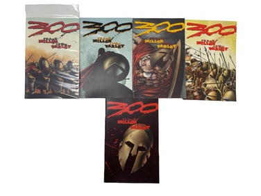 300 Frank Miller #1-5 1st Printing Comic Book Lot