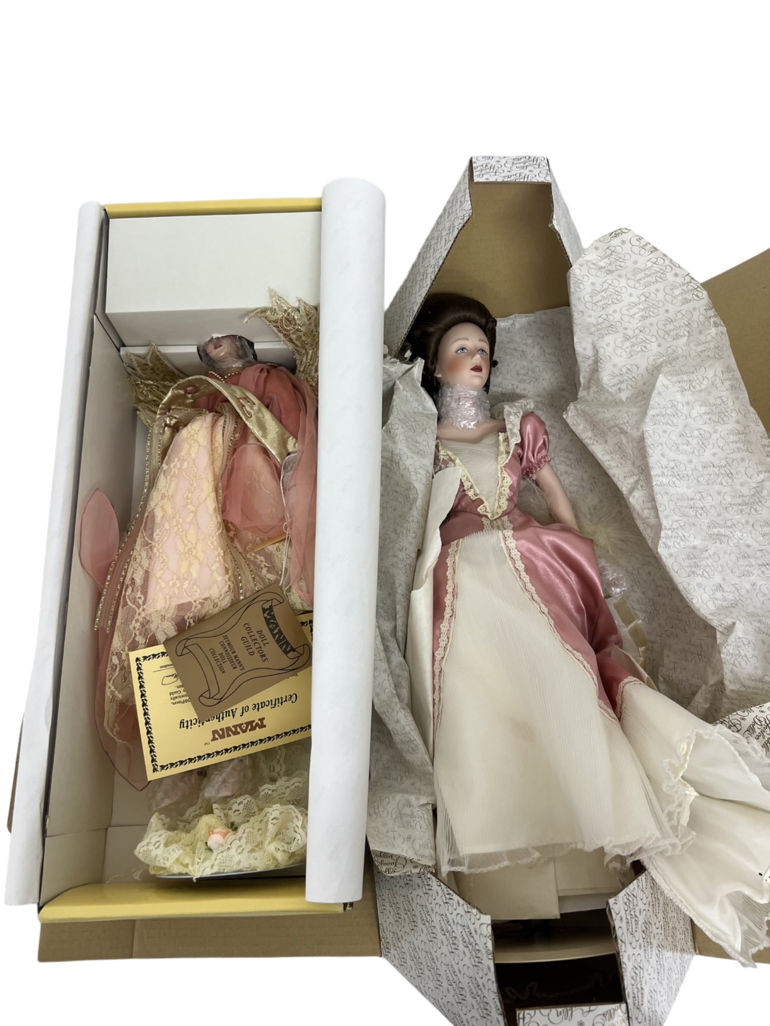 Collectibles Dolls lot of 2: Franklin Mint Collectible Doll