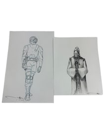 HAND DRAWING MOVIE SCKETCH SIGNED BY JEFF JULLIAN LOT