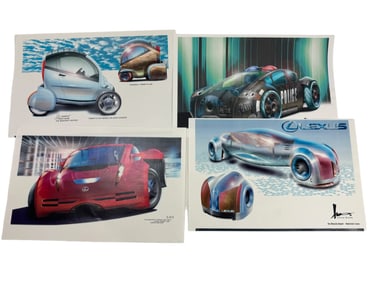 The Minority report MOVIE CONCEPT ART BY JEFF JULIAN 17,5" X 13" LOT