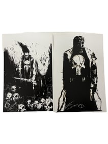 Comic Punisher in the rain poster signed lot 2