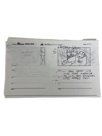 WALT DISNEY PRODUCTION STORYBOARD KIM POSSIBLE TV ANIMATION HUGE LOT