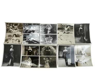 Vintage 1950's Burlesque Nude Erotic Pin Up Risque 8x10 Black & White Photo Collection