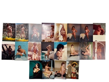 Vintage Pin Up Nude Female Model Photograph Collection Lot