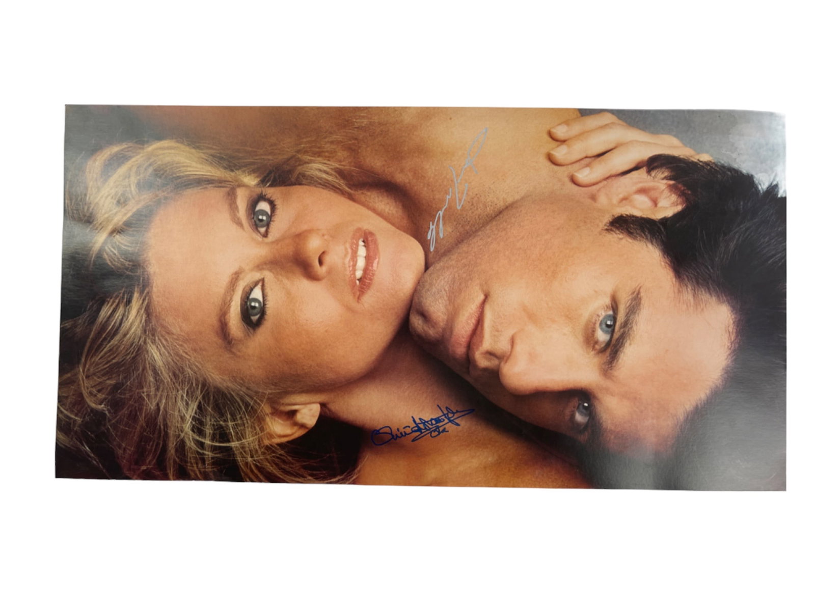 John Travolta and Olivia Newton movie Greece signed poster (1 of 3)