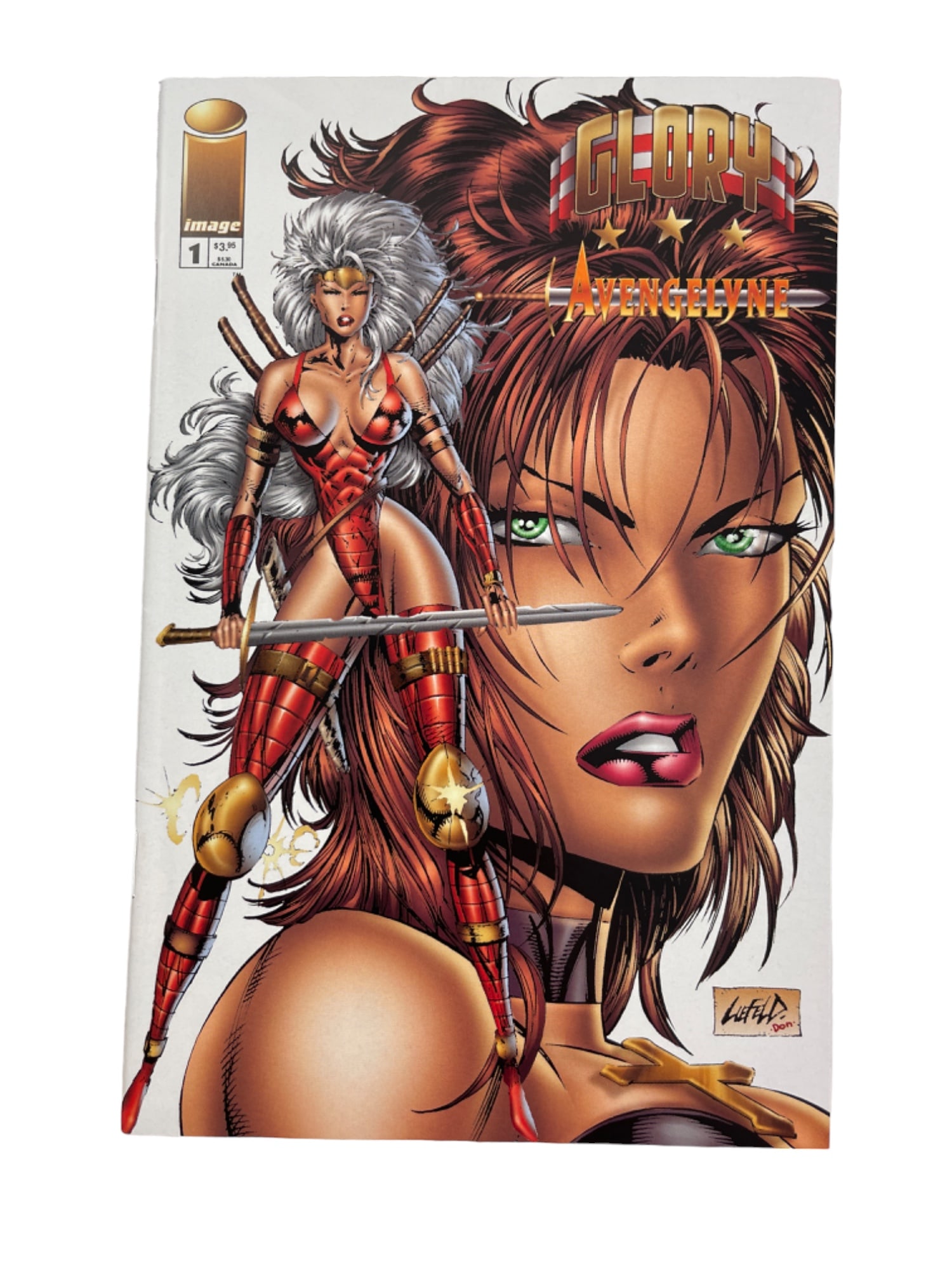 Glory/Avengelyne #1 Rob Liefeld Variant B Comic Book (1 of 3)