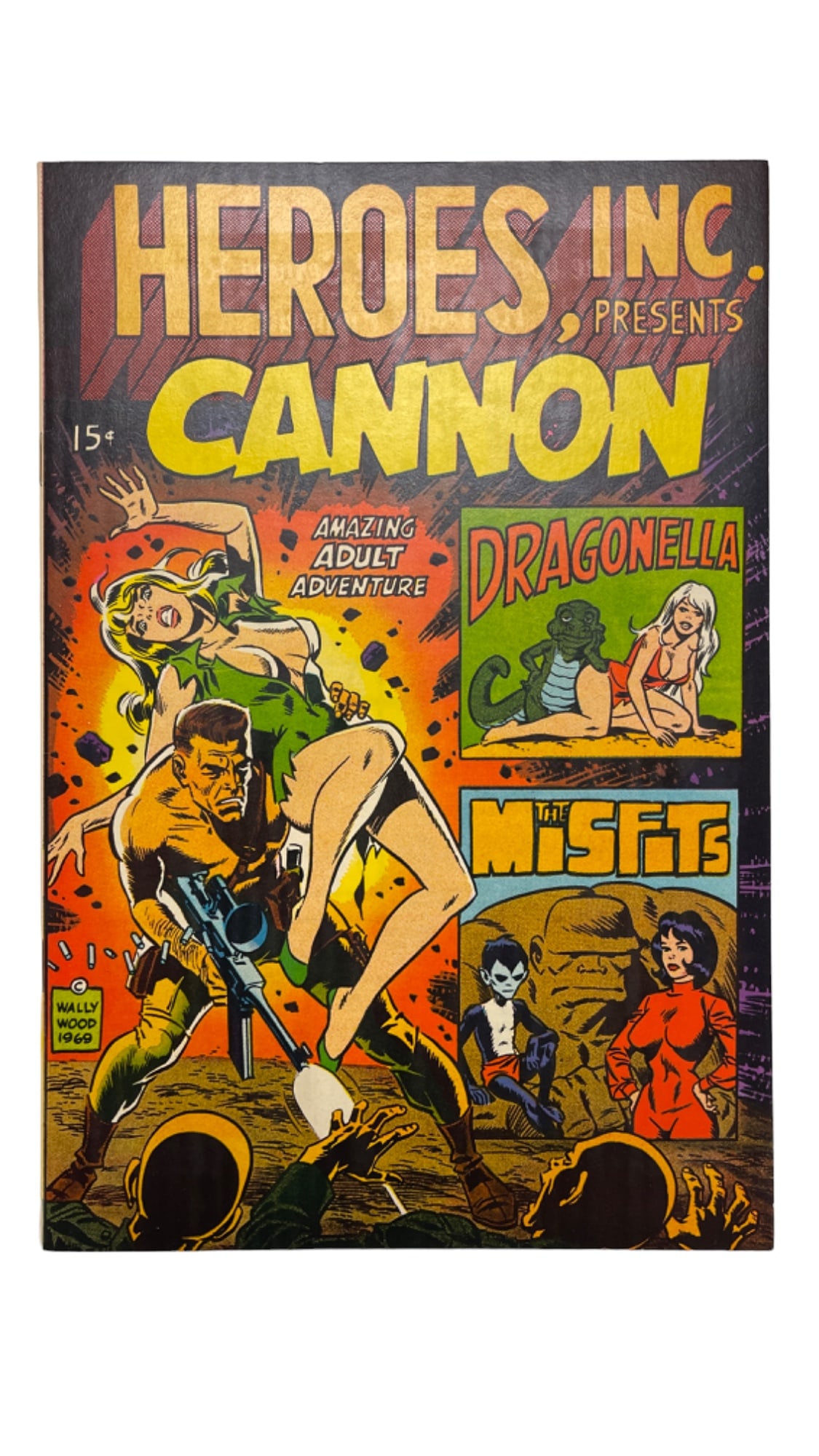 Heroes Inc Presents Canon #1 RARE 1969 Comic Book (1 of 3)