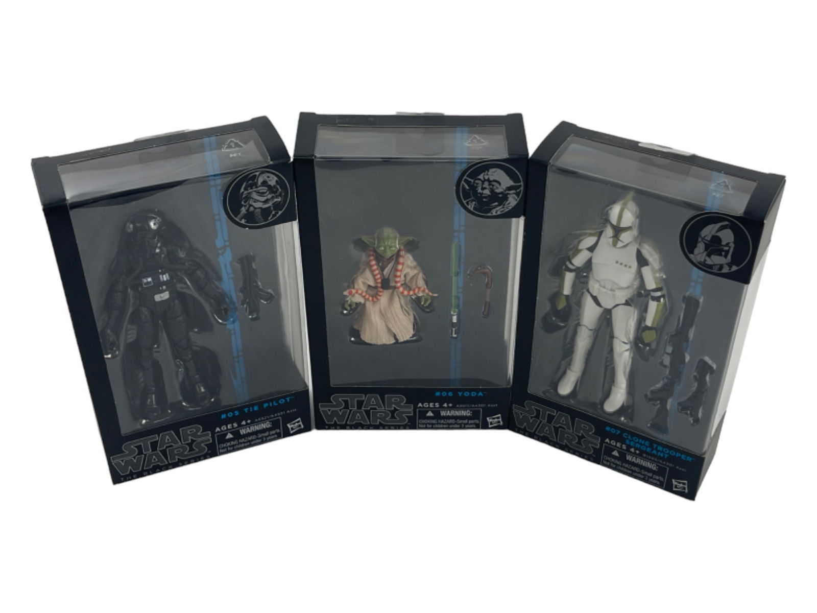 Star Wars Black Series Sealed Yoda Tie Pilot and Clone Trooper Action Figures (1 of 5)