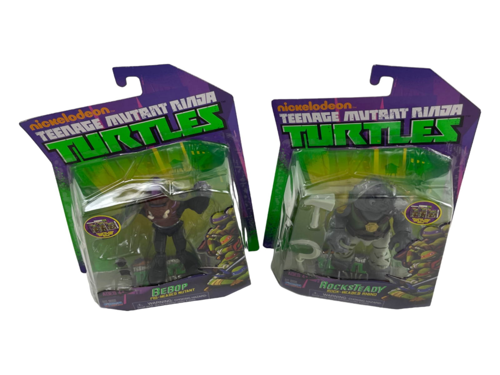 TMNT Ninja Turtles Bebop & Rocksteady Sealed Action Figure Lot (1 of 4)