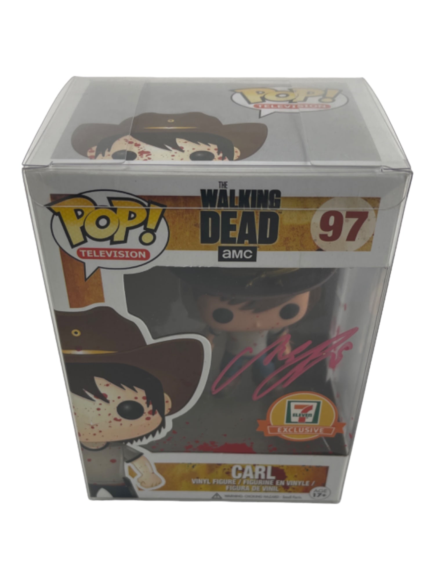 Funko POP! Television: Walking Dead Carl #97 7-11 Exclusive Signed by Chandler Riggs (1 of 6)