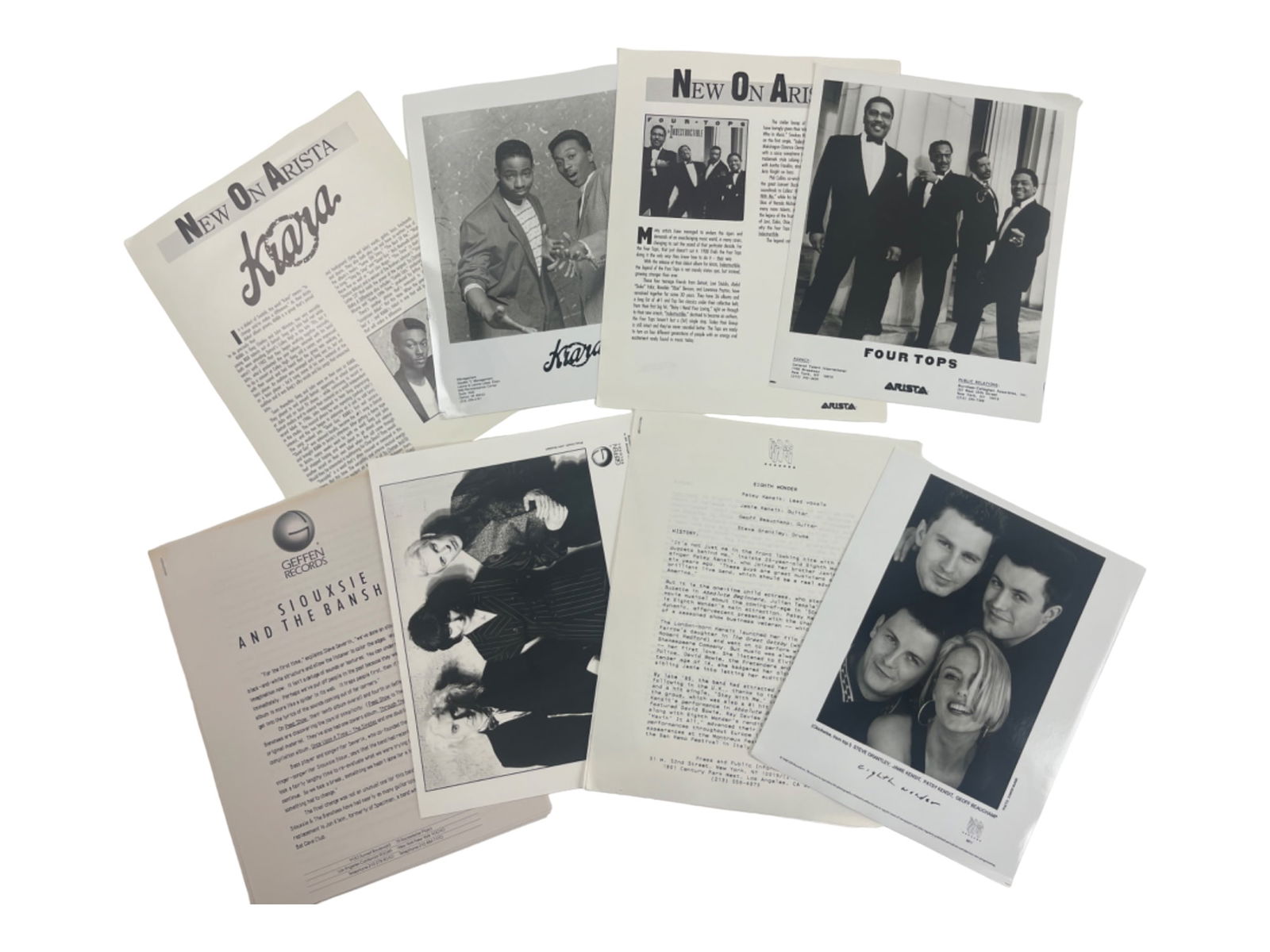 Vintage Music Musician Press Kit Photo Release Collection Lot (1 of 5)