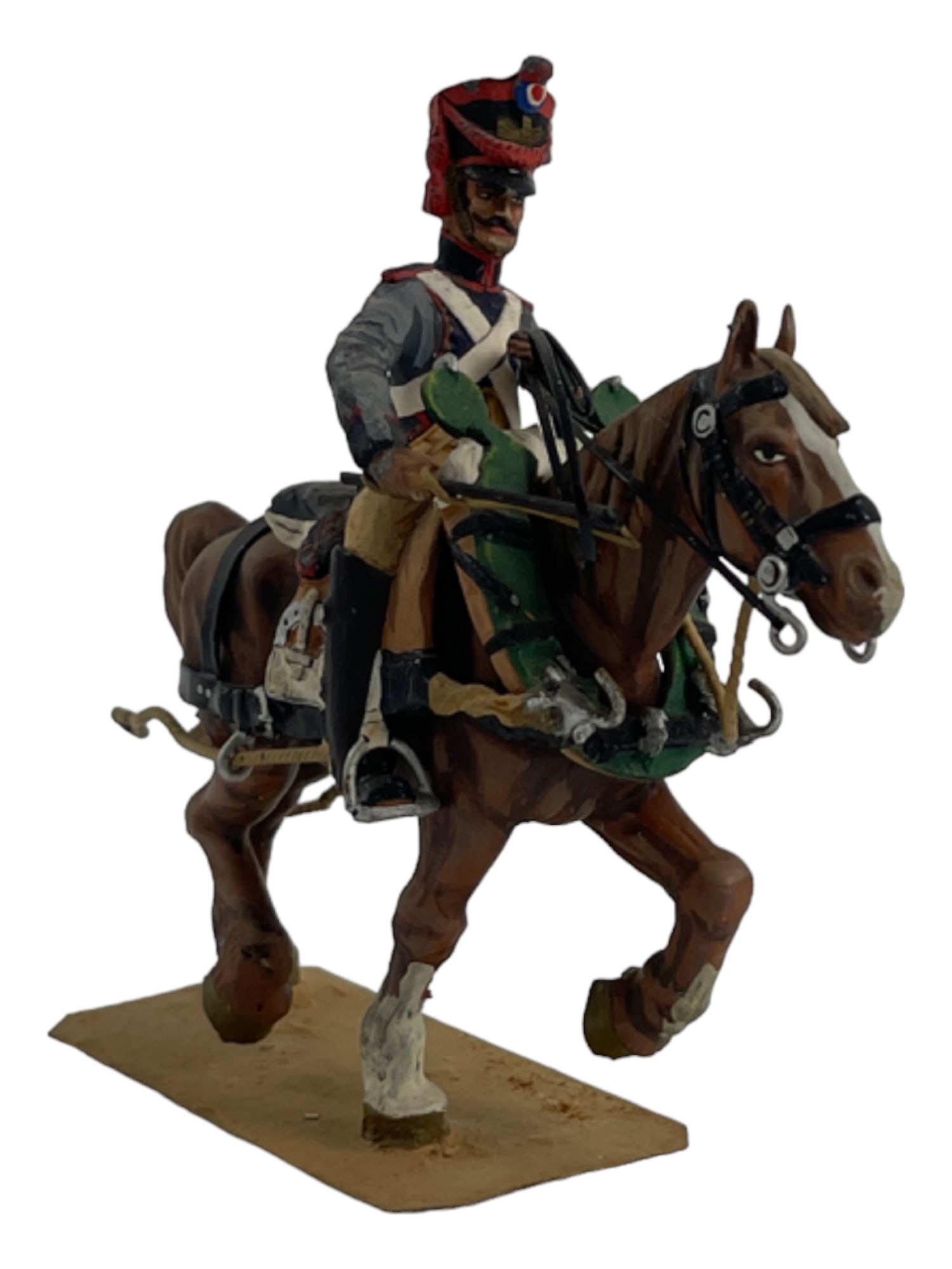 French Guard Mounted Toy Soilder Napoleonic Miniature Metal Figurine 1/30 Scale (1 of 5)